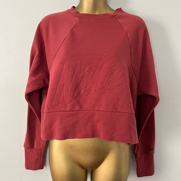 Nike crop top sweater burgundy - Picture 1 of 6